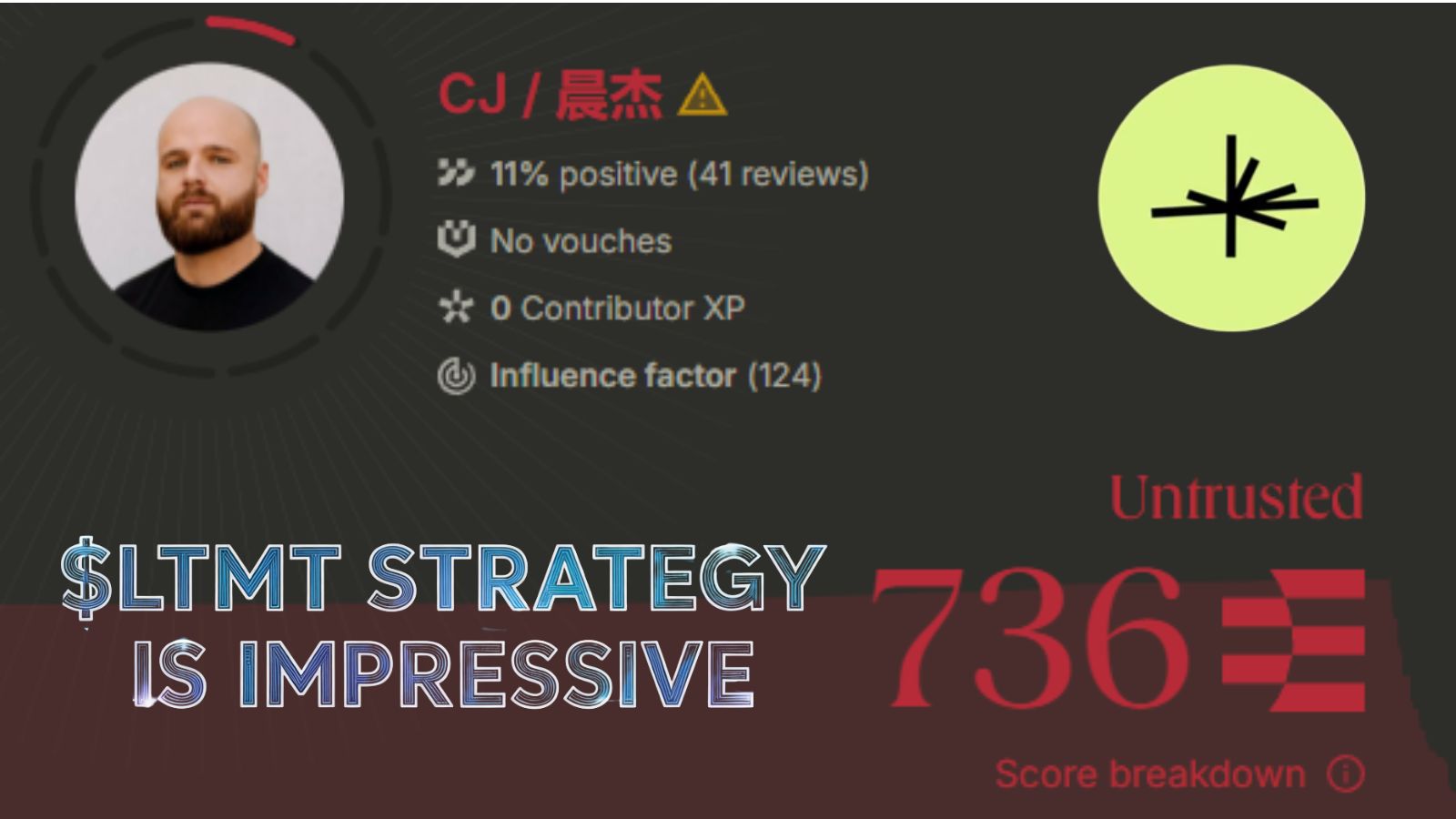 🤡 CJ’s $LMTS Brain is Truly a Master