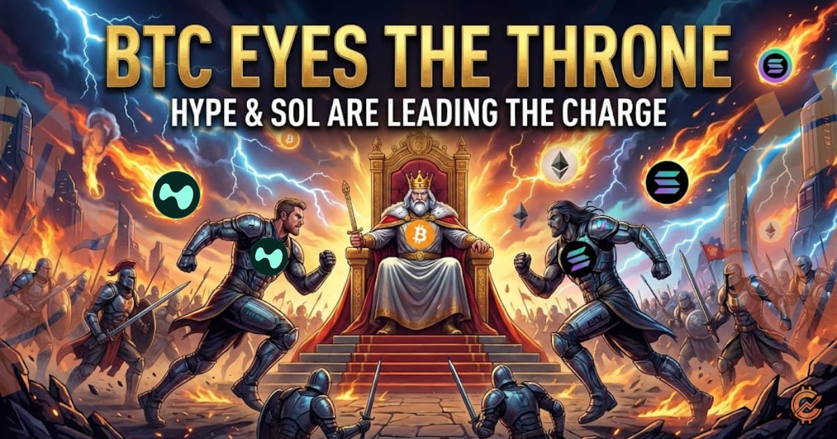 BTC Eyes The Throne: HYPE & SOL Are Leading The Charge