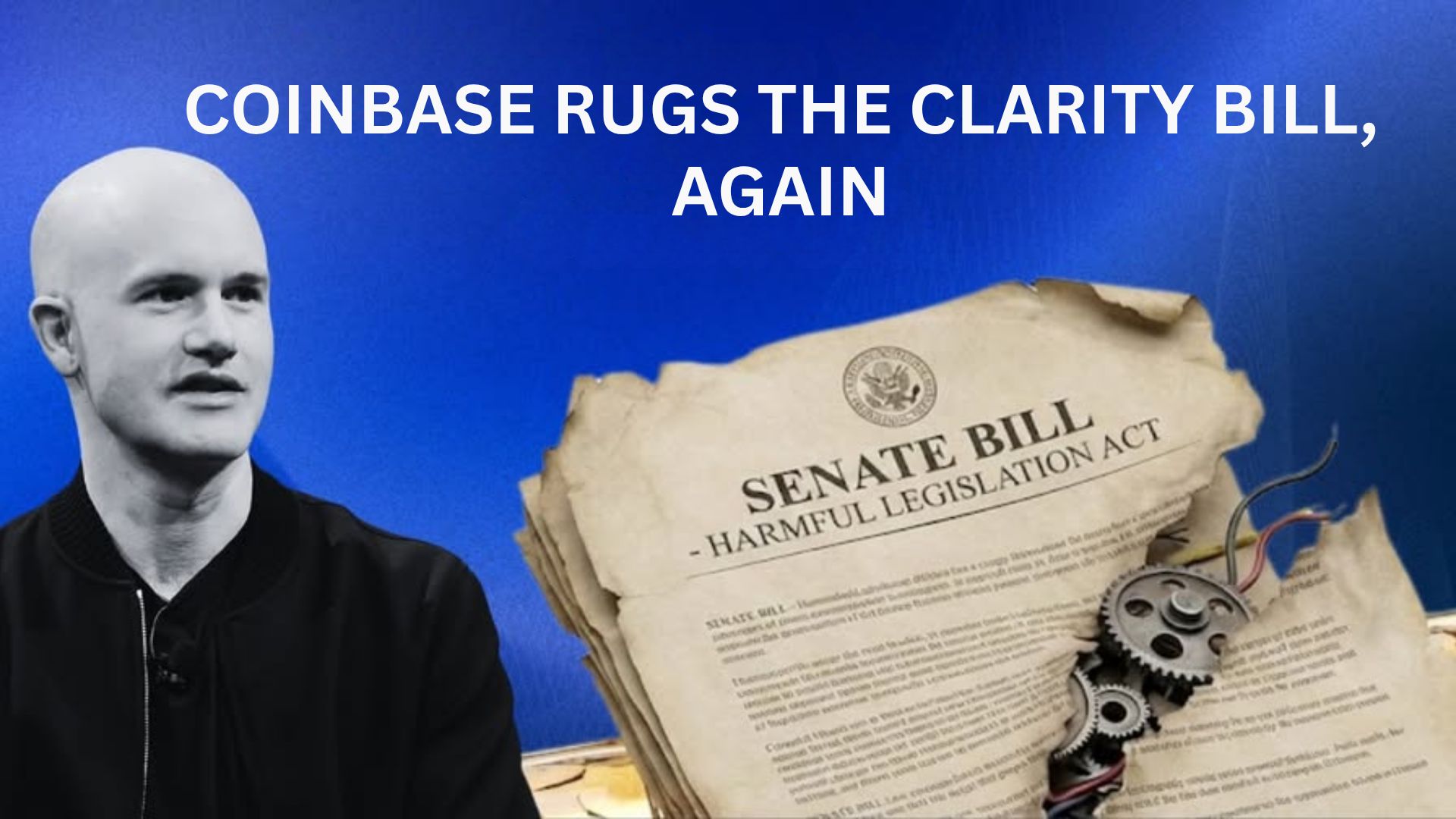 😤 Coinbase Rugs the Clarity Bill, Again
