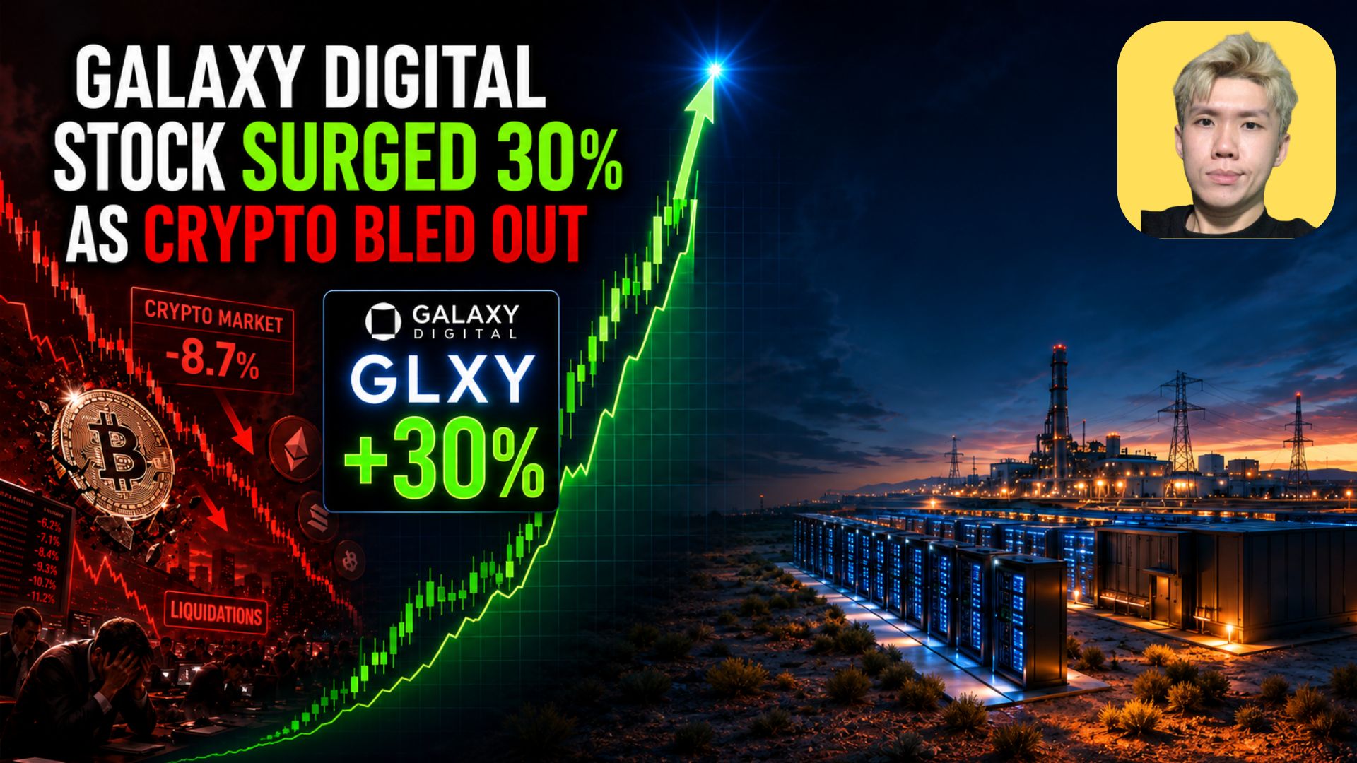 📈 Galaxy Digital Stock Surged 30% While Every Crypto Bled Out