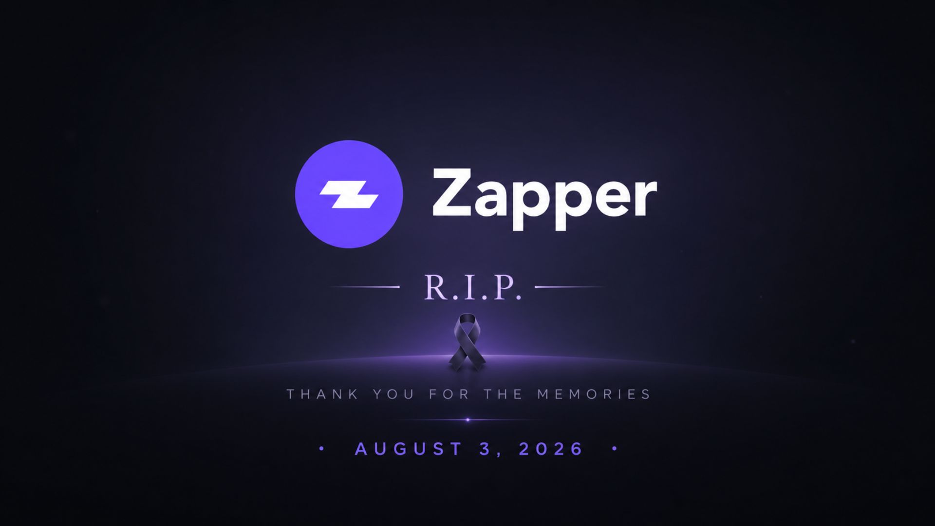 💔 Bye to Zapper: End Era Alert